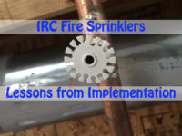 IRC Fire Sprinklers