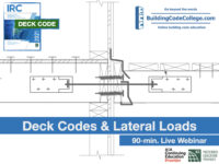 Deck Codes and Lateral Loads